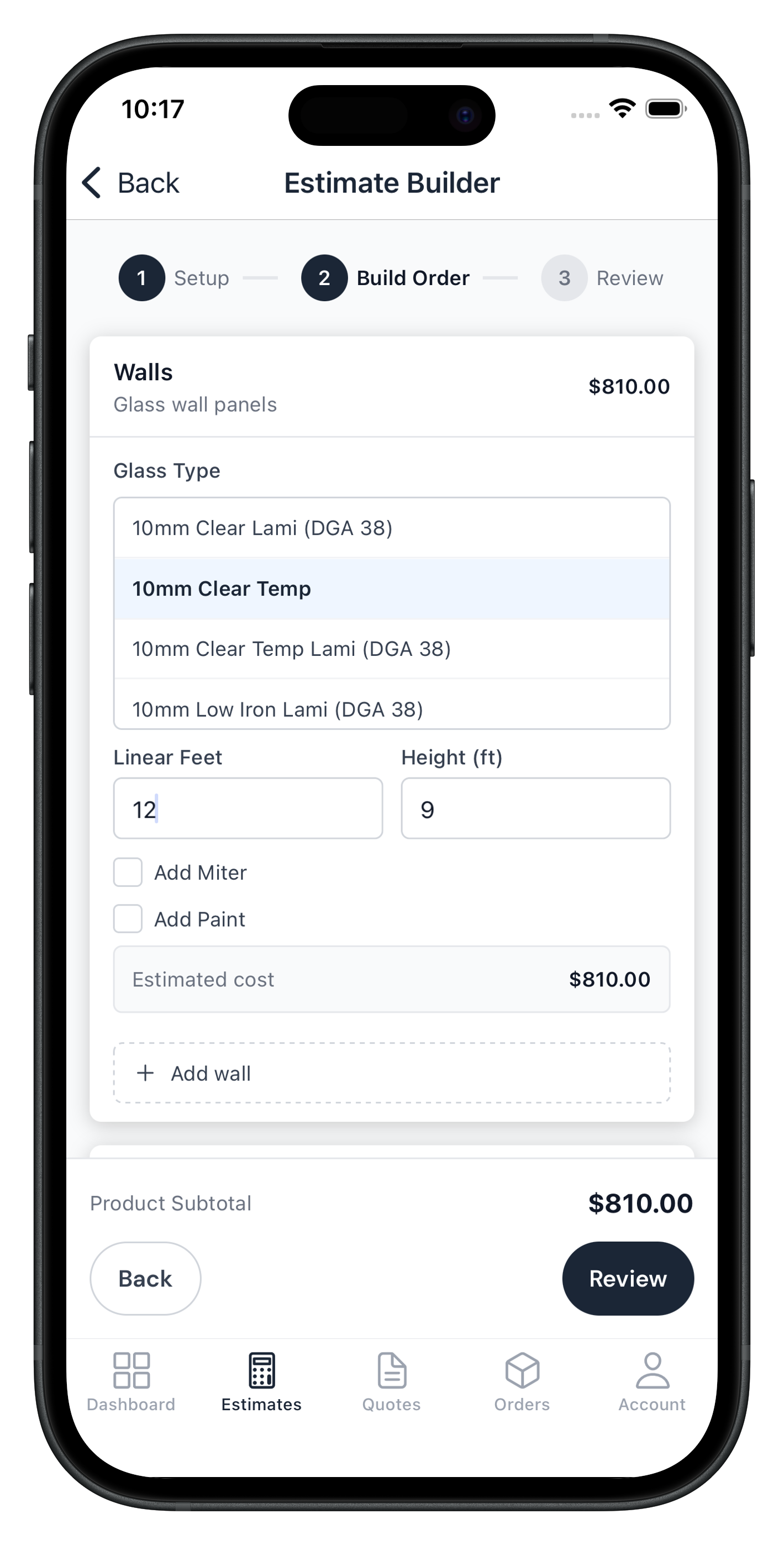 Dillmeier customer portal app